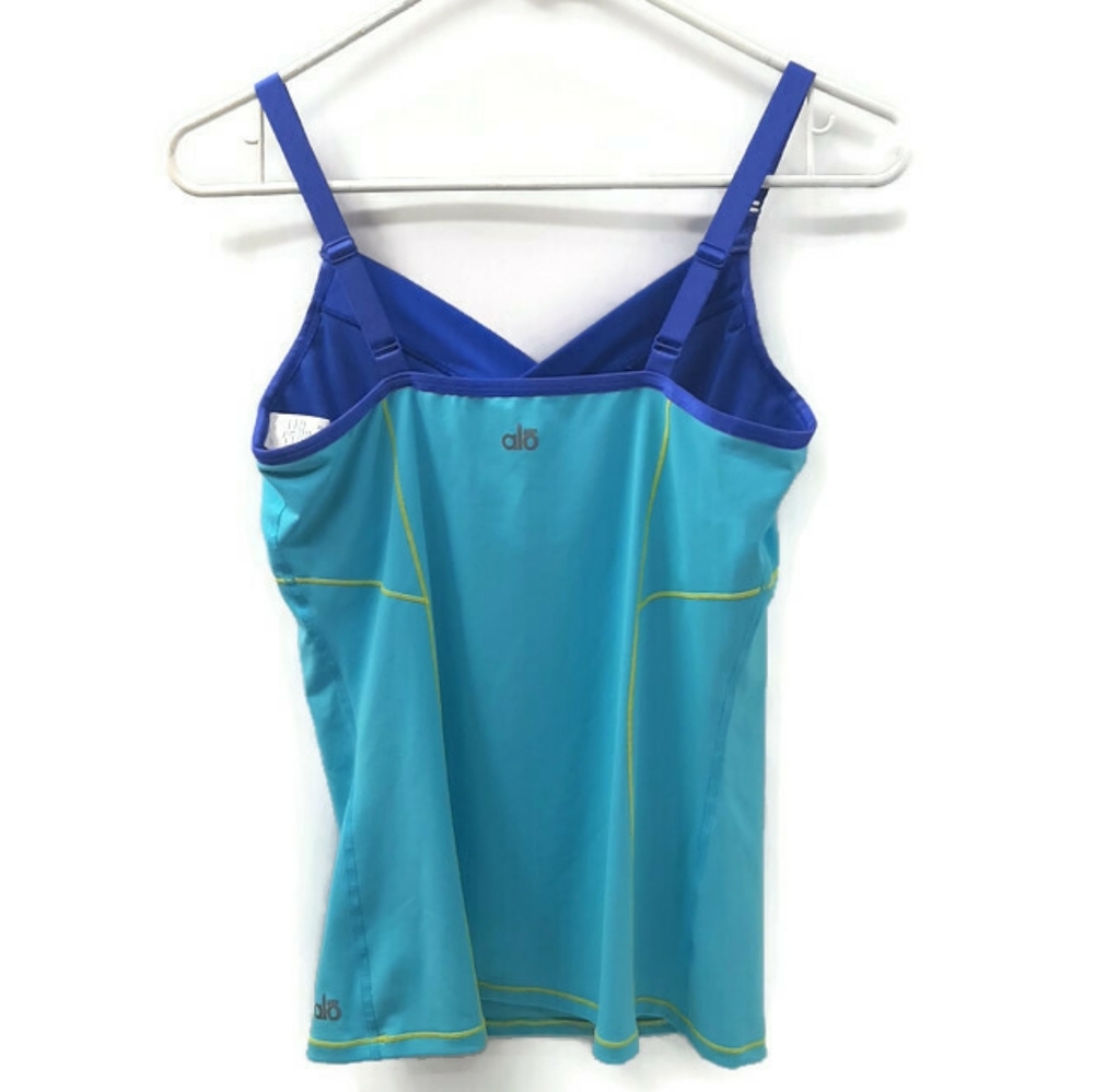 Alo Yoga Coolfit aqua athletic tank medium - Picture 2 of 10